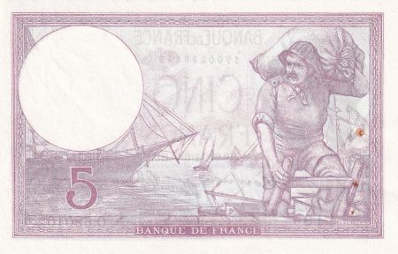 France 5 Francs - Violet - 26-12-1940 - Série O.68010 - F.04.18