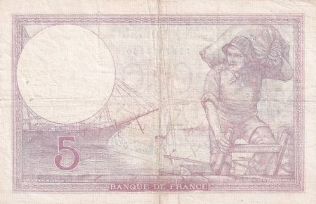 France 5 Francs - Violet - 28-09-1939 - Série M.63588 - F.04.10