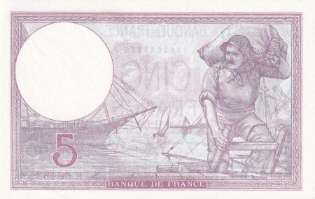 France 5 Francs - Violet - 28-11-1940 - Série K.66483 - F.04.15