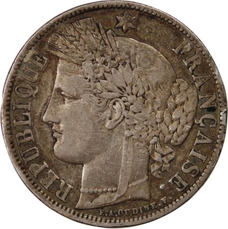 France 5 Francs 1849-1851 - Ateliers variés - Cérès - IIème République
