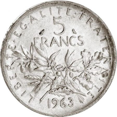 France 5 Francs Argent Semeuse (années variés)
