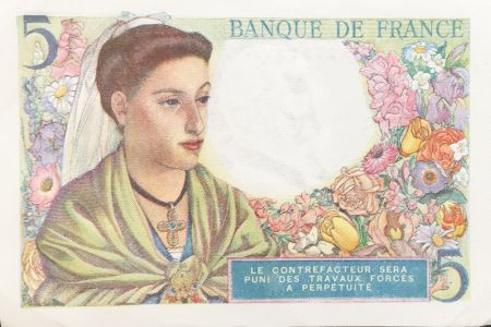France 5 Francs Berger - 30-10-1947 Série C.146 - SUP