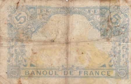France 5 Francs Bleu  - 10-04-1915 Série S.5146 - B