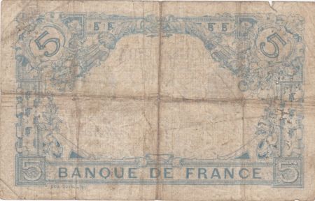France 5 Francs Bleu  - 13-10-1913 Série Q.3269- TB