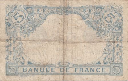 France 5 Francs Bleu  - 14-10-1913 Série J.3277 - TB