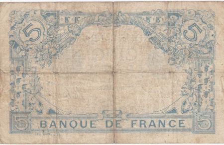 France 5 Francs Bleu  - 15-10-1913 Série W.3318 - TB