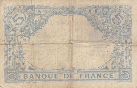 France 5 Francs Bleu  - 16-12-1912 Série Z.1413 - TB