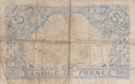 France 5 Francs Bleu - 08/02/1916 - Série N.10236 P.TB