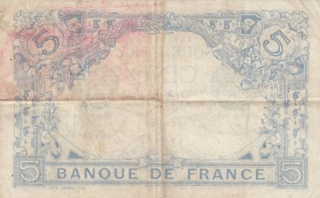 France 5 Francs Bleu - 08-12-1915 Série B.9203