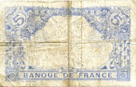 France 5 Francs Bleu - 14-06-1915 Série H.6218 - TTB