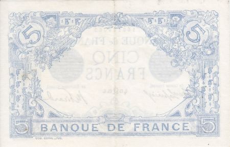 France 5 Francs Bleu - 15-07-1915 Série  W.6727 - SUP+
