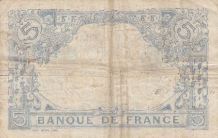 France 5 Francs Bleu - 15-07-1915 Série U.6729