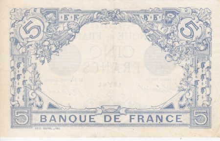 France 5 Francs Bleu - 24-03-1916 Série P.11016 SUP