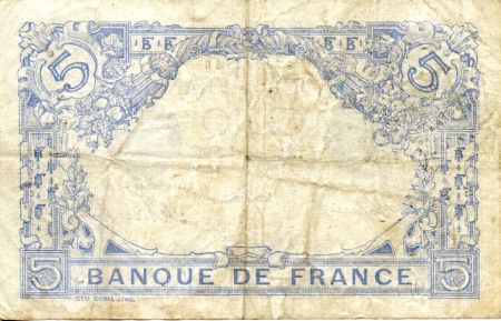 France 5 Francs Bleu - 25-03-1916 Série R.11038 - TTB