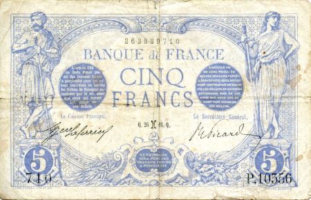 France 5 Francs Bleu - 26-02-1916 Série P.10556 - TTB