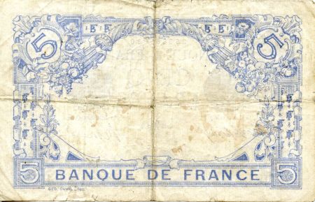 France 5 Francs Bleu - 26-02-1916 Série P.10556 - TTB