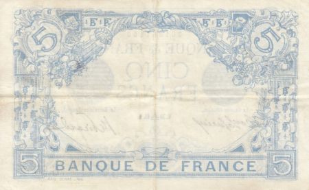 France 5 Francs Bleu - 30-09-1915 Série G.8052 TTB