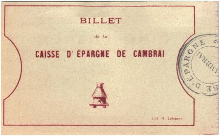 France 5 Francs Cambrai Caisse d\'Epargne