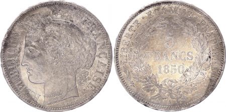 France 5 Francs Céres - II e République 1850 A Paris