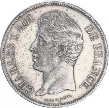 France 5 Francs Charles X - 2nd type - 1829 W Lille