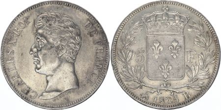 France 5 Francs Charles X - Ier type - 1825 B Rouen