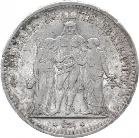 France 5 Francs Hercule - IIeme République - 1848 A Paris