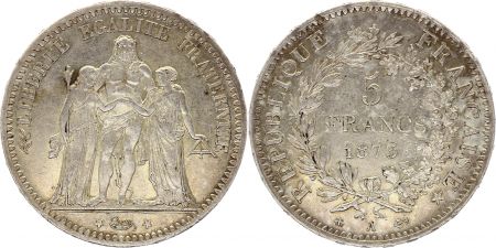 France 5 Francs Hercule - III e Rép.  - Argent
