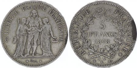 France 5 Francs Hercule III e République 1878 K Bordeaux
