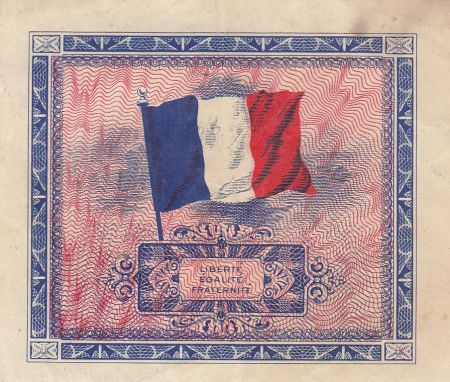 France 5 Francs Impr. américaine (drapeau) - 1944
