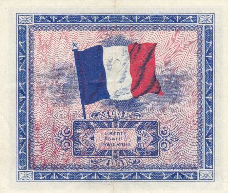 France 5 Francs Impr. américaine (drapeau) - 1944 Série X - SUP