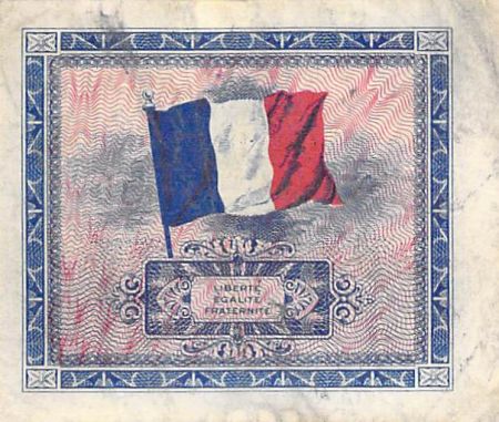 France 5 Francs Impr. américaine (drapeau) - 1944 Série X - TB