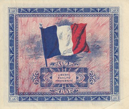 France 5 Francs Impr. américaine (drapeau) - 1944 série X 00465452