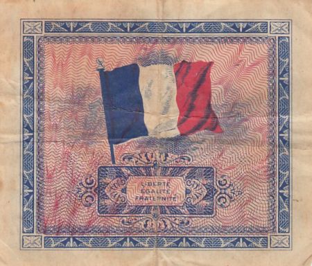 France 5 Francs Impression Americaine - Drapeau - 1944 - Série 2 - VF.17.02
