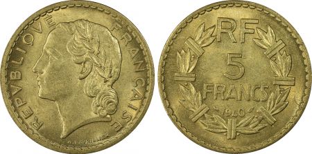 France 5 Francs Lavrillier - 1940 - PCGS MS 65+