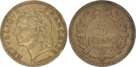 France 5 Francs Lavrillier - 1945