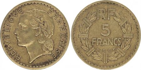 France 5 Francs Lavrillier - 1946 C