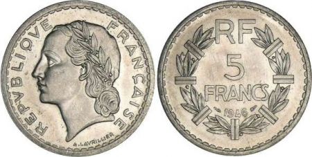 France 5 Francs Lavrillier -1946