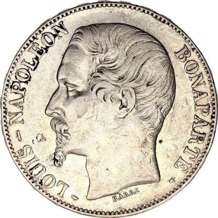 France 5 Francs Louis-Napoleon Bonaparte 1852 A - Tete large