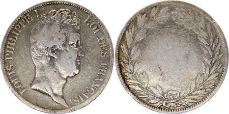 France 5 Francs Louis-Philippe 1830-1831 Argent - en creux