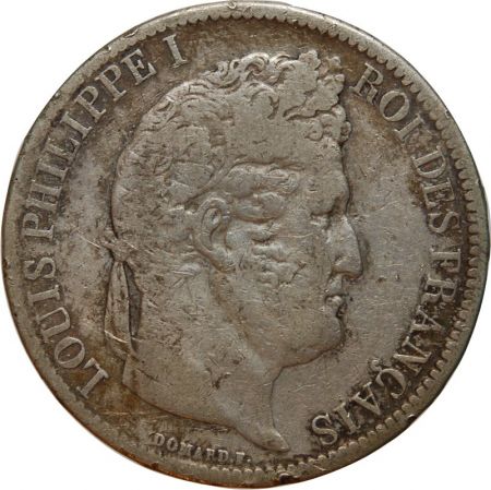 France 5 Francs Louis Philippe 1831 I Limoges Tête Laurée Tranche En Relief