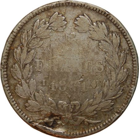 France 5 Francs Louis Philippe 1831 I Limoges Tête Laurée Tranche En Relief