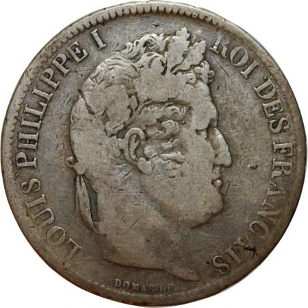 France 5 Francs Louis Philippe 1831 M Toulouse Tête Laurée Tranche En Relief