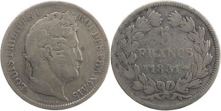 France 5 Francs Louis-Philippe 1er - 1831 D Lyon