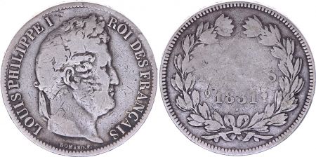 France 5 Francs Louis-Philippe 1er - 1831 Q Perpignan - B+