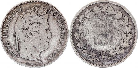 France 5 Francs Louis-Philippe I  - 1834 A Paris - p.TB - Argent