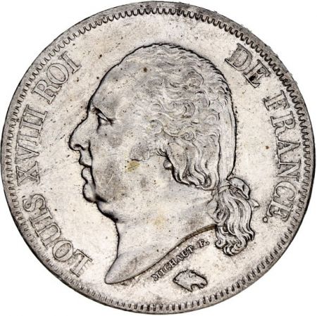 France 5 Francs Louis XVIII Buste nu - 1821 A