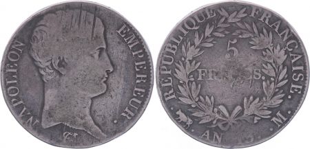 France 5 Francs Napoléon Empereur  - An 13 M Toulouse - PTB