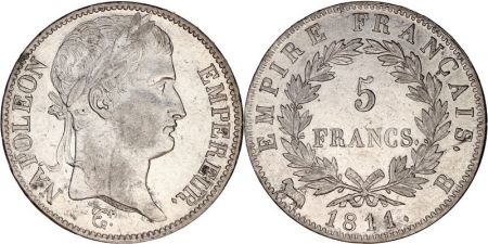 France 5 Francs Napoléon Empereur - 1811 B Rouen - PCGS AU 53