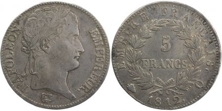 France 5 Francs Napoléon Empereur - 1812 Q