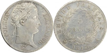 France 5 Francs Napoléon I - 1810 A